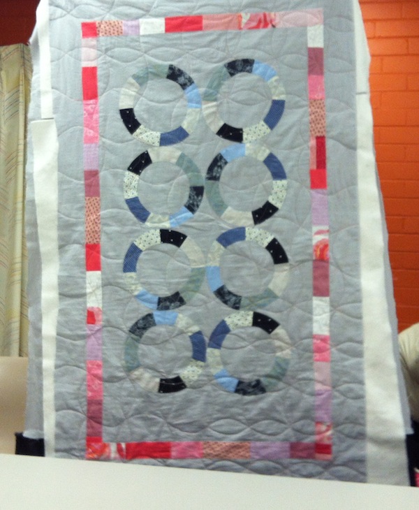 Nicole's gorgeous applique and free motion quilting