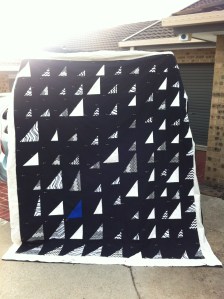 Black, white and a pop of blue!