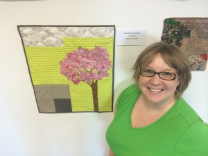 Me with my quilt at the Under 35s Quilt Comp in Sydney earlier this year.