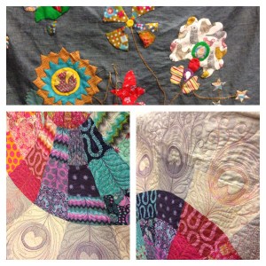 Applique and feathers